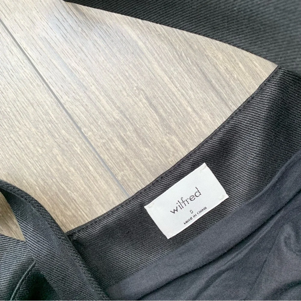 Aritzia Wilfred Rosemond Mini Dress Linen Black Size 0 - Picture 8 of 14
